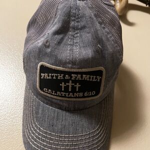 Gray Faith & Family Cap